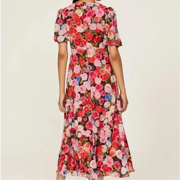 Ieena For Mac Duggal Floral Print Women's Dress Size 4 - Picture 3 of 4